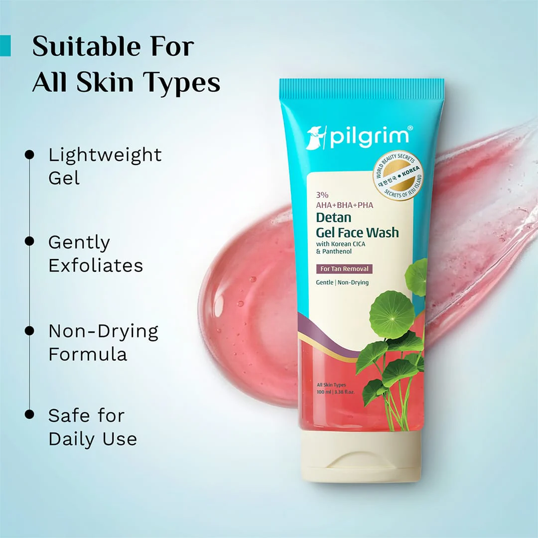 3% AHA + BHA + PHA Detan Gel Face Wash - Image 4