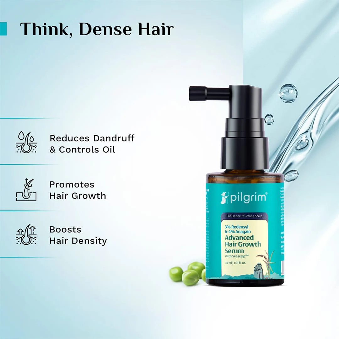 3% Redensyl & 4% Anagain Advanced Hair Growth Serum For Dandruff-Prone Scalp - 30 ml - Image 2