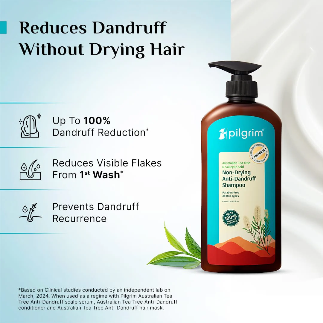 Australian Tea Tree Non-Drying Anti-Dandruff Shampoo - 650ml - Image 3