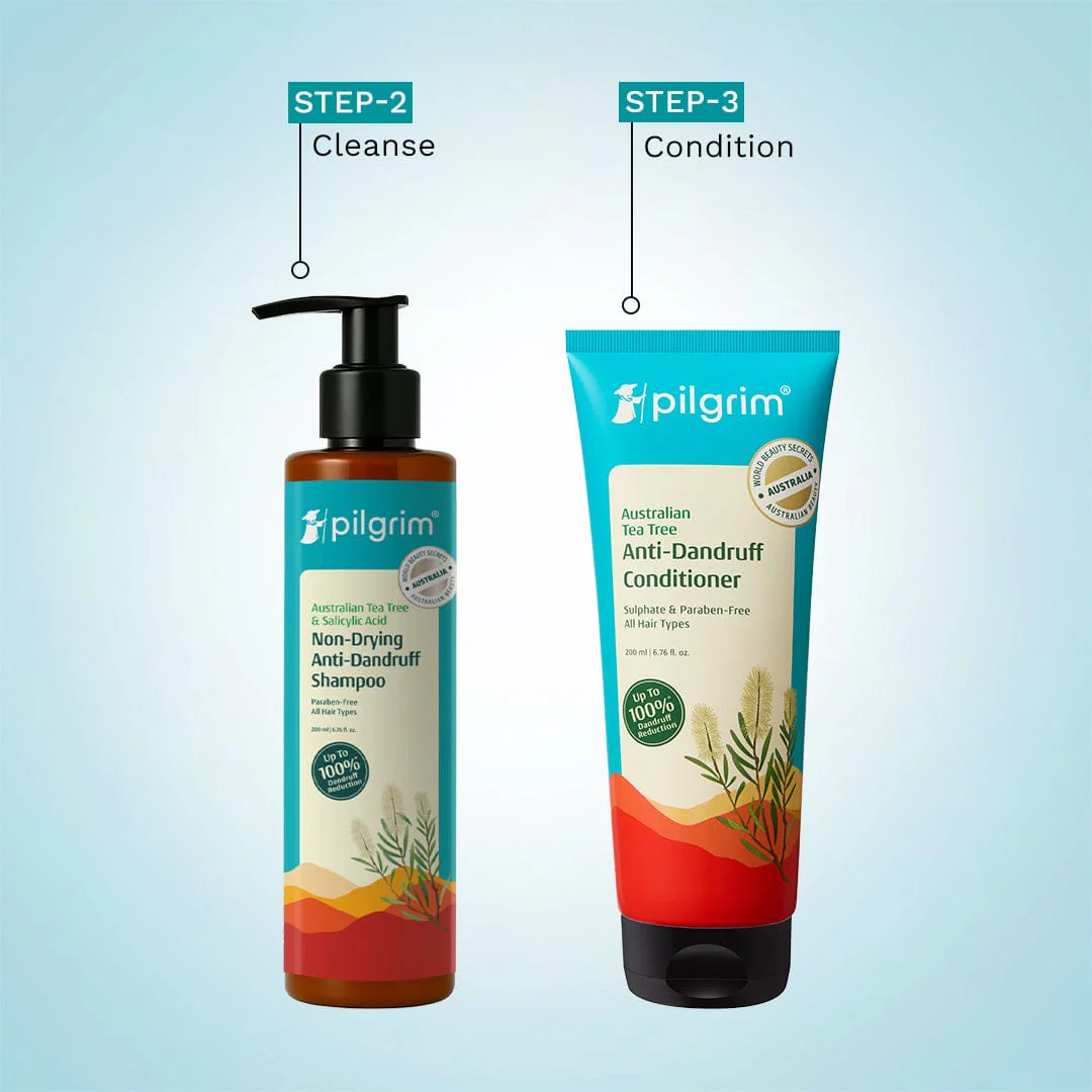 Australian Tea Tree Non-Drying Anti-Dandruff Shampoo & Conditioner Combo - Image 9