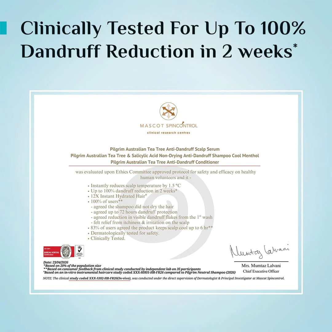Australian Tea Tree Non-Drying Anti-Dandruff Shampoo Cool Menthol - Image 13