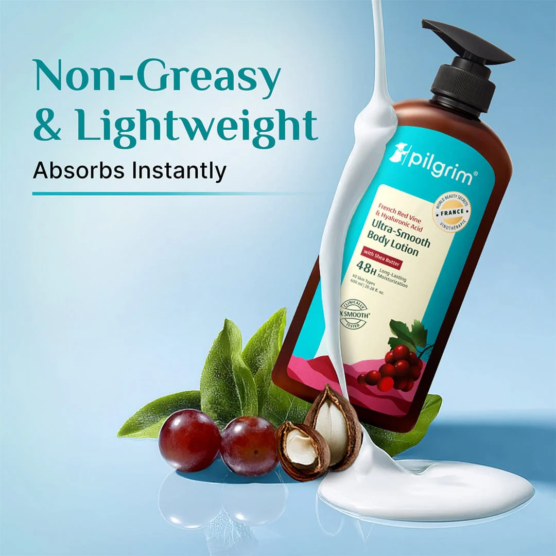 French Red Vine & Hyaluronic Acid Ultra-Smooth Body Lotion - Image 4