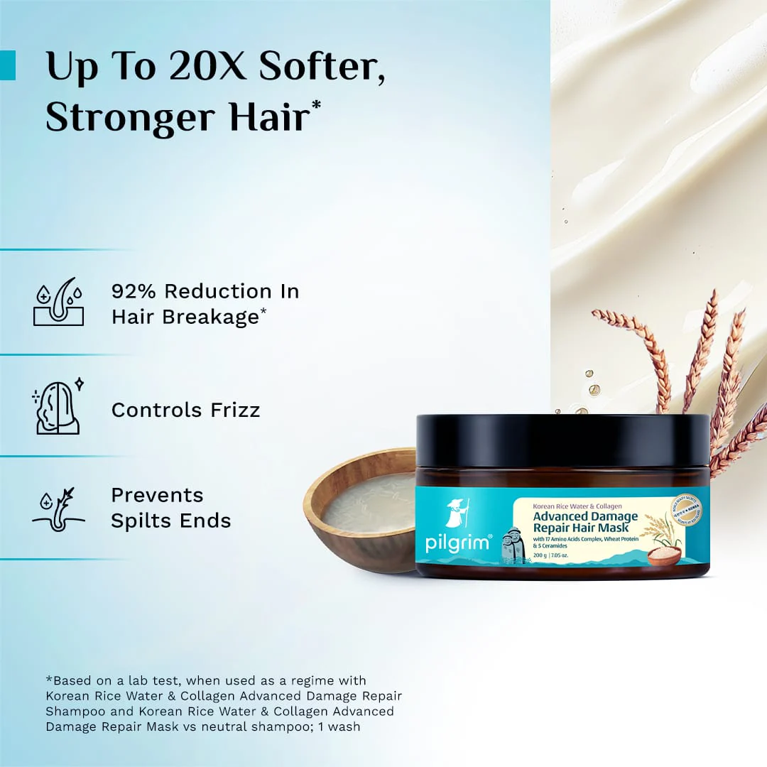 Korean Rice Water & Collagen Advanced Damage Repair Hair Mask - Image 3