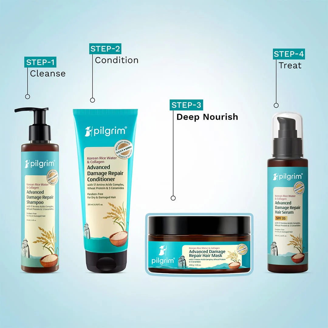 Korean Rice Water & Collagen Advanced Damage Repair Hair Mask - Image 7