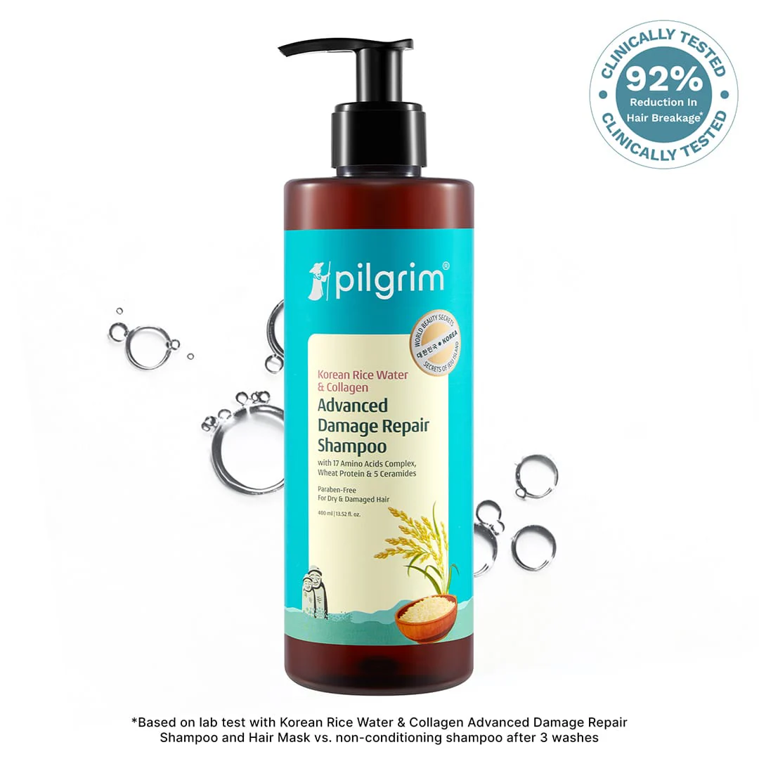 Korean Rice Water & Collagen Advanced Damage Repair Shampoo - 400ml