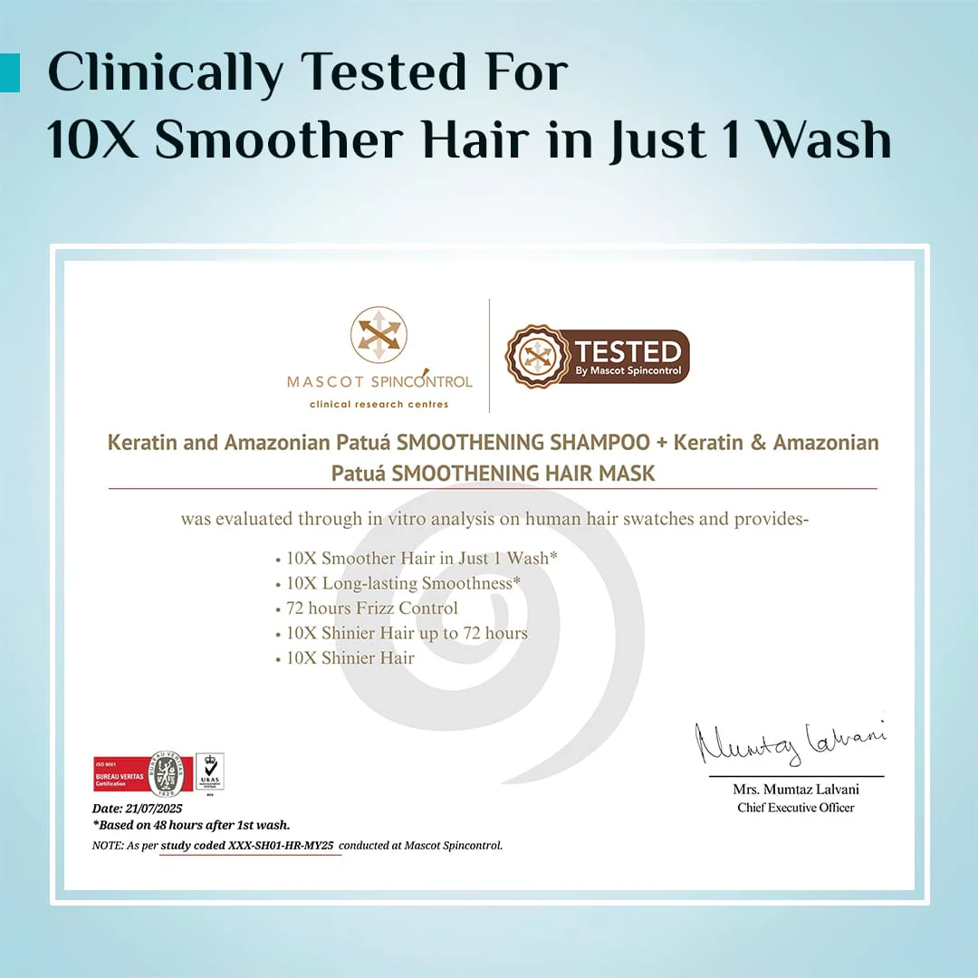 Keratin & Amazonian Patuá Smoothening Shampoo - Image 19