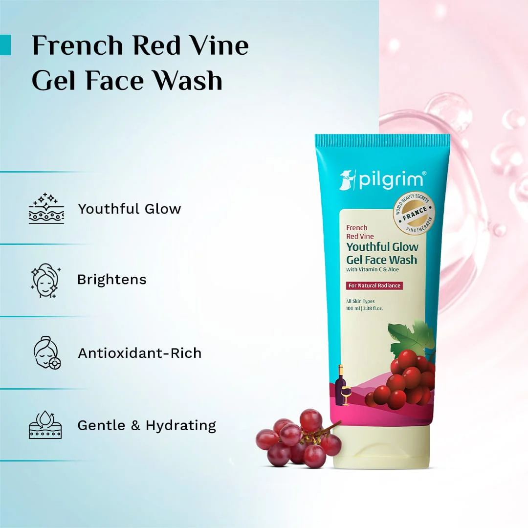 Red Vine Face Scrub + Face Wash Combo - Image 2