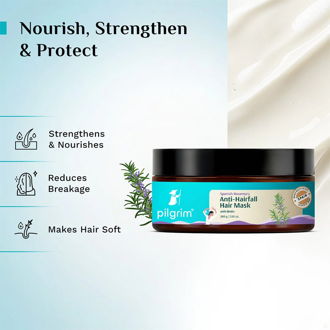 Spanish Rosemary & Biotin Anti-Hairfall Hair Mask - Image 4