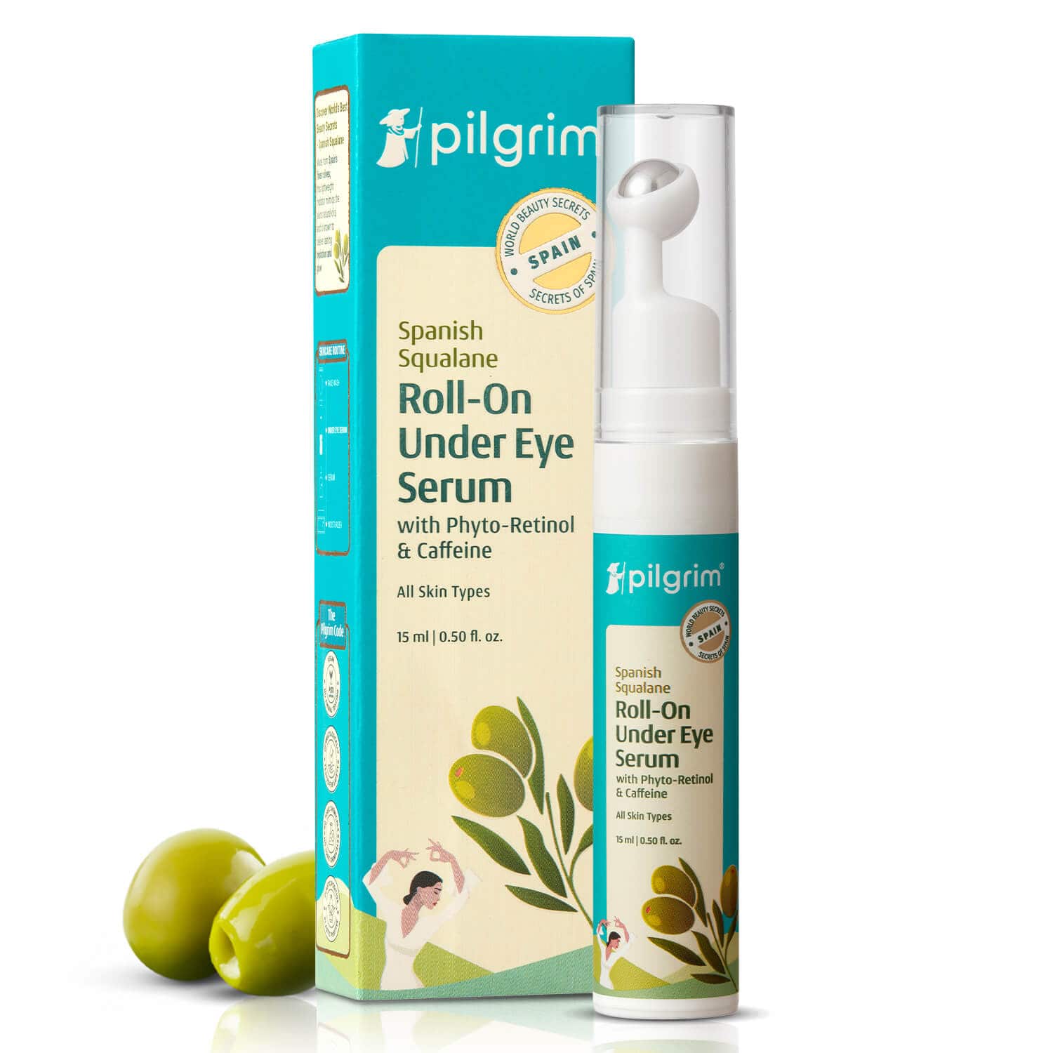 Spanish Squalane Roll-On Under Eye Serum