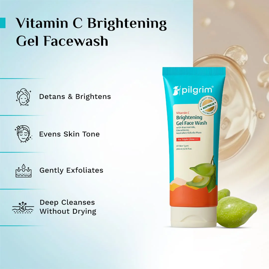 Vitamin C Brightening Gel Face Wash - Pack of 2 - Image 6